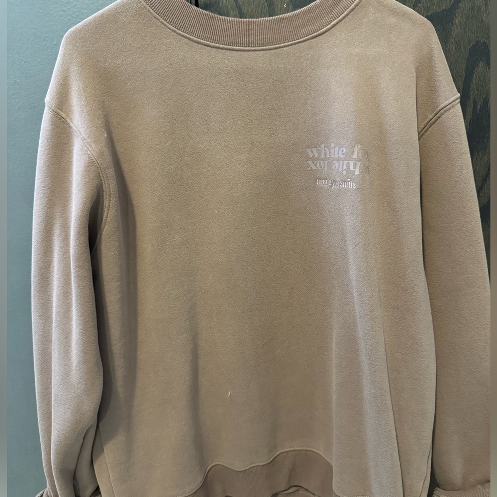 white fox crewneck